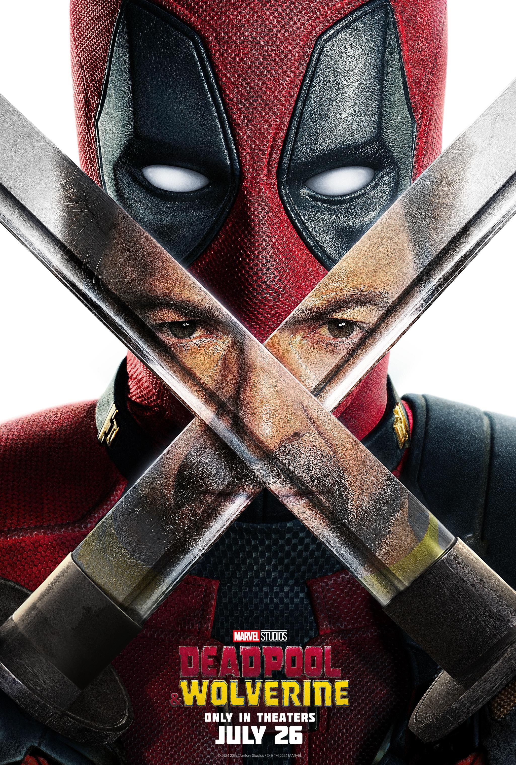 Deadpool and Wolverine Poster Featuring Wade Wilson's Swords Featuring Hugh Jackman's Concept