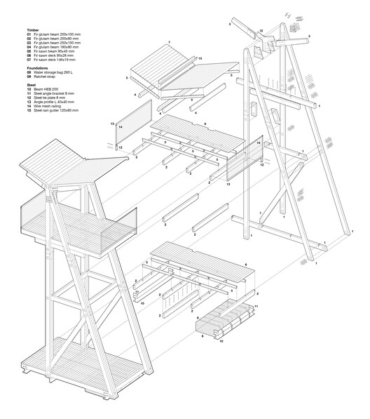 Schematic of Cabane 7L / Manuel Bouzas - Picture 35 of 41